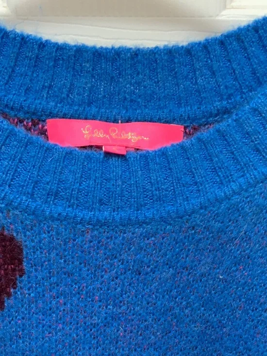 Lilly Pulitzer Bright Blue Crewneck Sweater - Picture 3 of 5